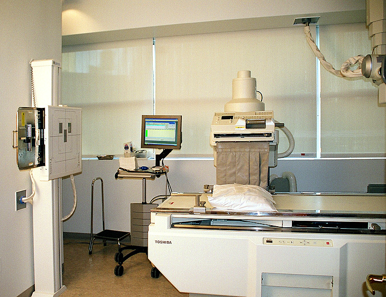 Medicial equipment in renovated room