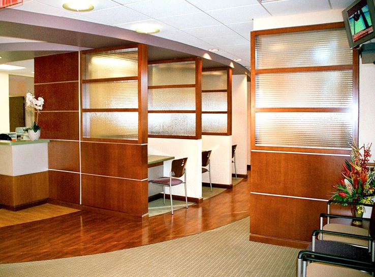 Flooring and wooden paneling at Medical Center